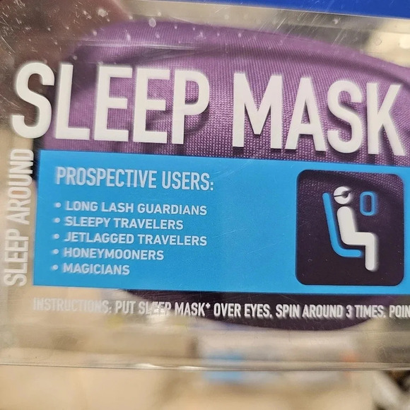 Sleep Molded Eye  Travel Calming Jetlag Mask Eyes Lash Friendly Flight 001 - Picture 8 of 9